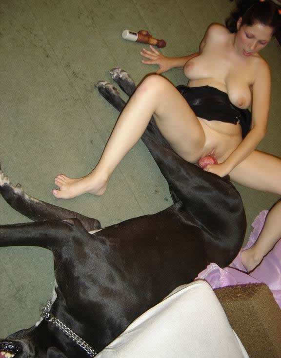 This is her first dog sex sexual experience. 